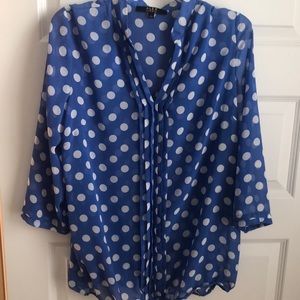 Polka dot blouse